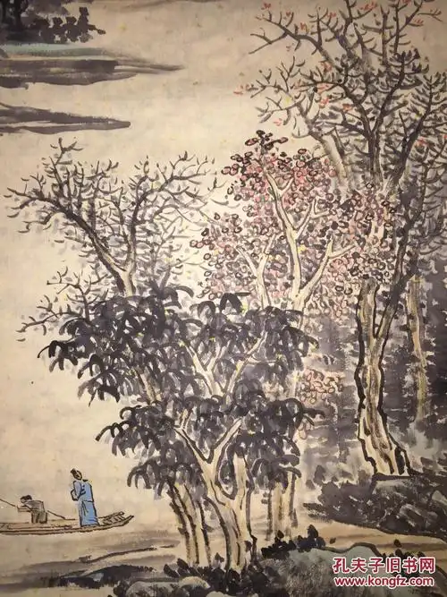 燕怡斋画廊电话:15030689295沈梅,规格:115*35cm,四条屏,画家毕业于