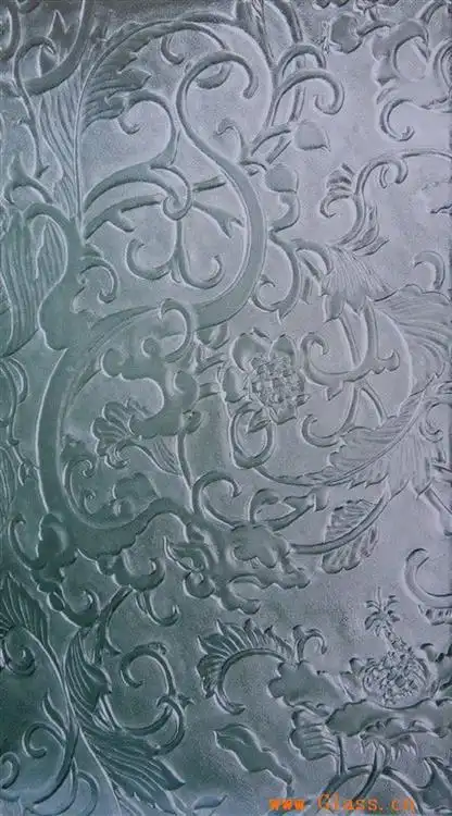 欧式雕花双面效果隔断,吊顶艺术玻璃