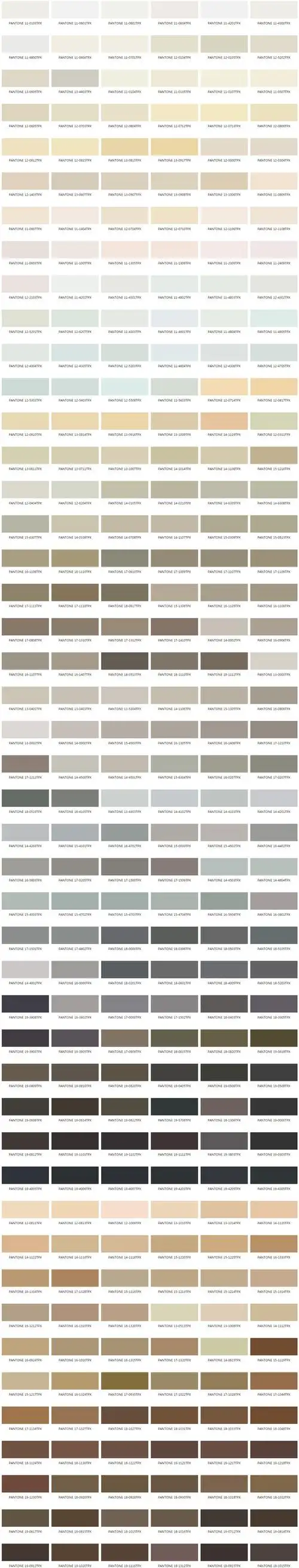 潘通(pantone)色卡tpx版