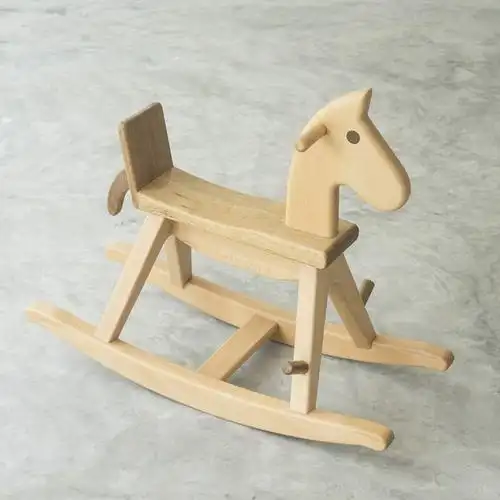 时光木马 原木手工木蜡油摇马