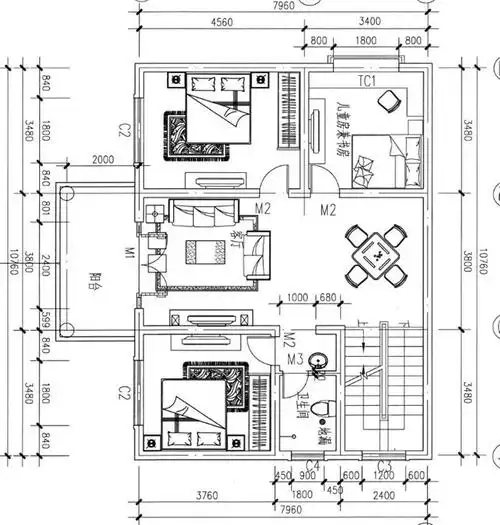 不攀比,80平方米房屋设计图精选,够用,经济就好