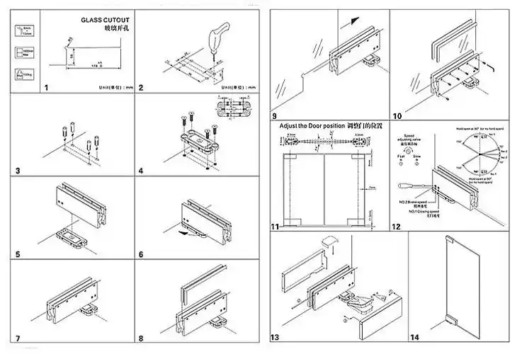 直销304面板不锈钢重型地弹簧 玻璃门地弹簧 经济型偏心地弹簧图片_12