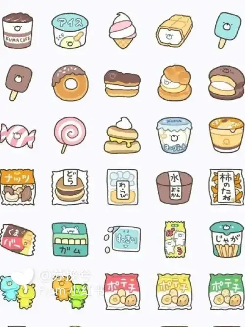 今日份小零食简笔画7878