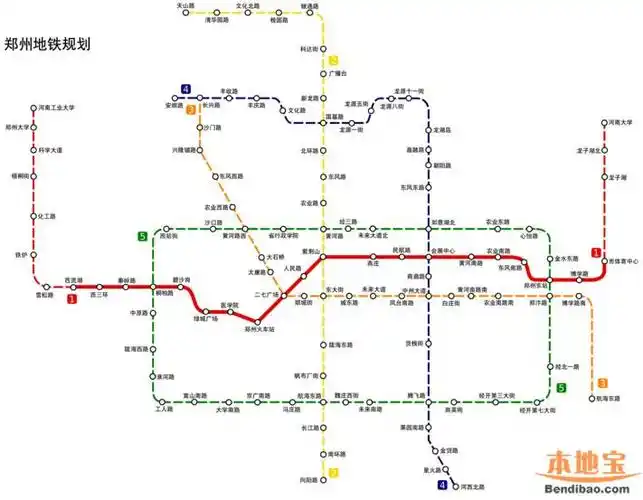 郑州地铁2号线标识颜色是什么