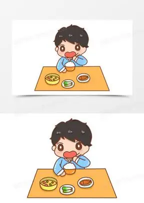 吃饭卡通素材_吃饭卡通图片_吃饭卡通素材图片下载_熊猫办公