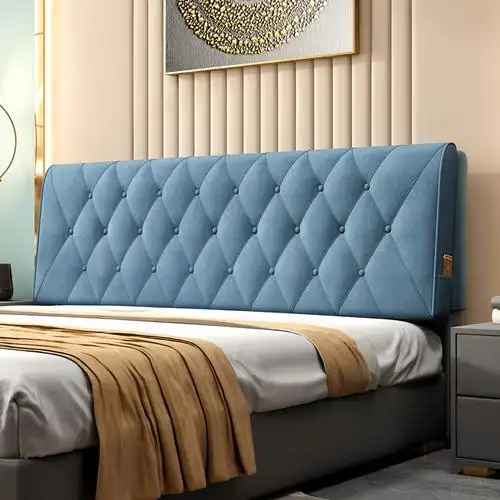 床头靠背软包套罩床头靠垫床上靠枕大靠背垫北欧榻榻米自粘可拆洗