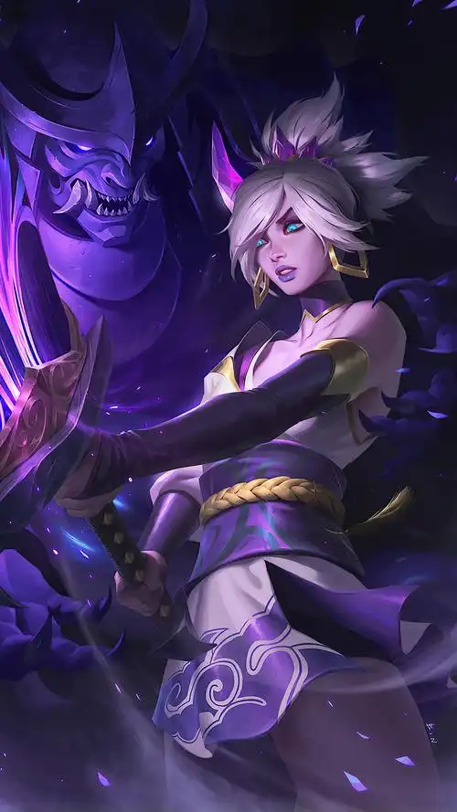 lol英雄联盟 放逐之刃 瑞雯 riven 灵魂莲华 手机壁纸