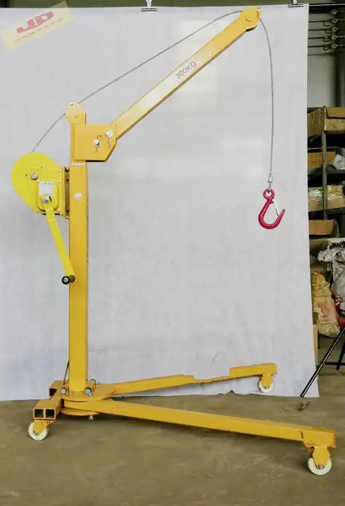 移动便携式可折叠手推起吊机车载家用手动起重吊机手摇小型起吊机定制