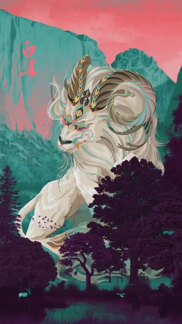 小米新年炫酷手机壁纸:新年中国瑞兽降临,设计的真好看