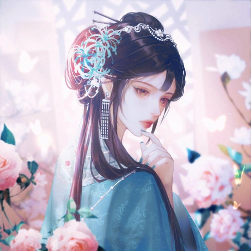 愿爱如晚霞,渐晚渐浓 古风女生头像,闺蜜头像