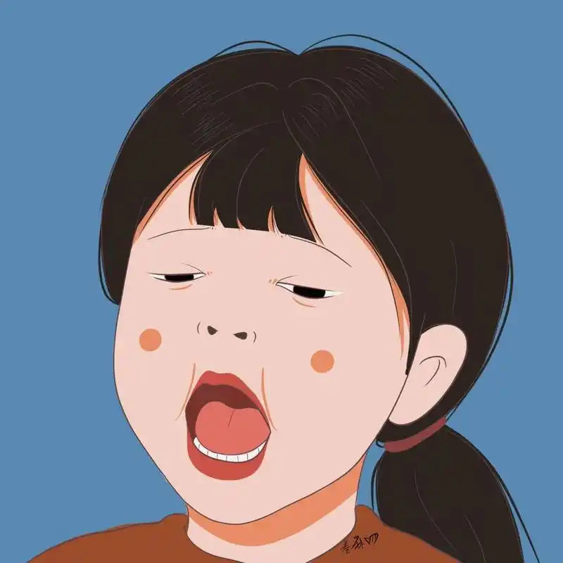 插画 | 头像 | 张大嘴巴啊啊啊 图片92二改92