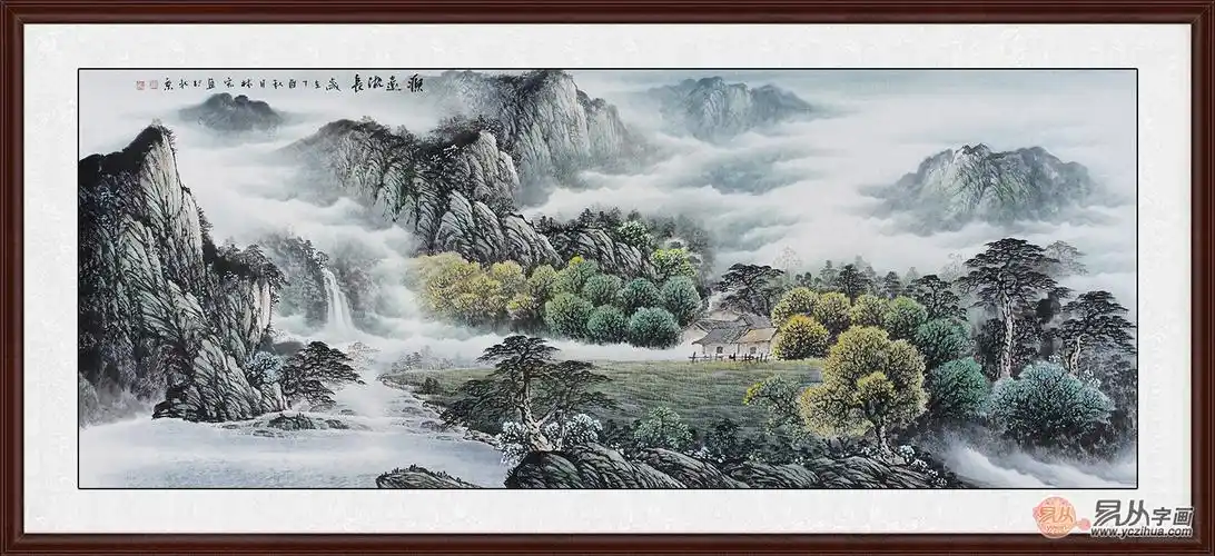 客厅沙发后面挂什么画?好财运应该这样选!