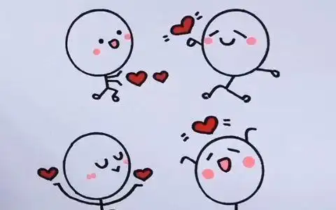 【简笔画】超简单 "比心"四式,赶快收藏表白去吧!