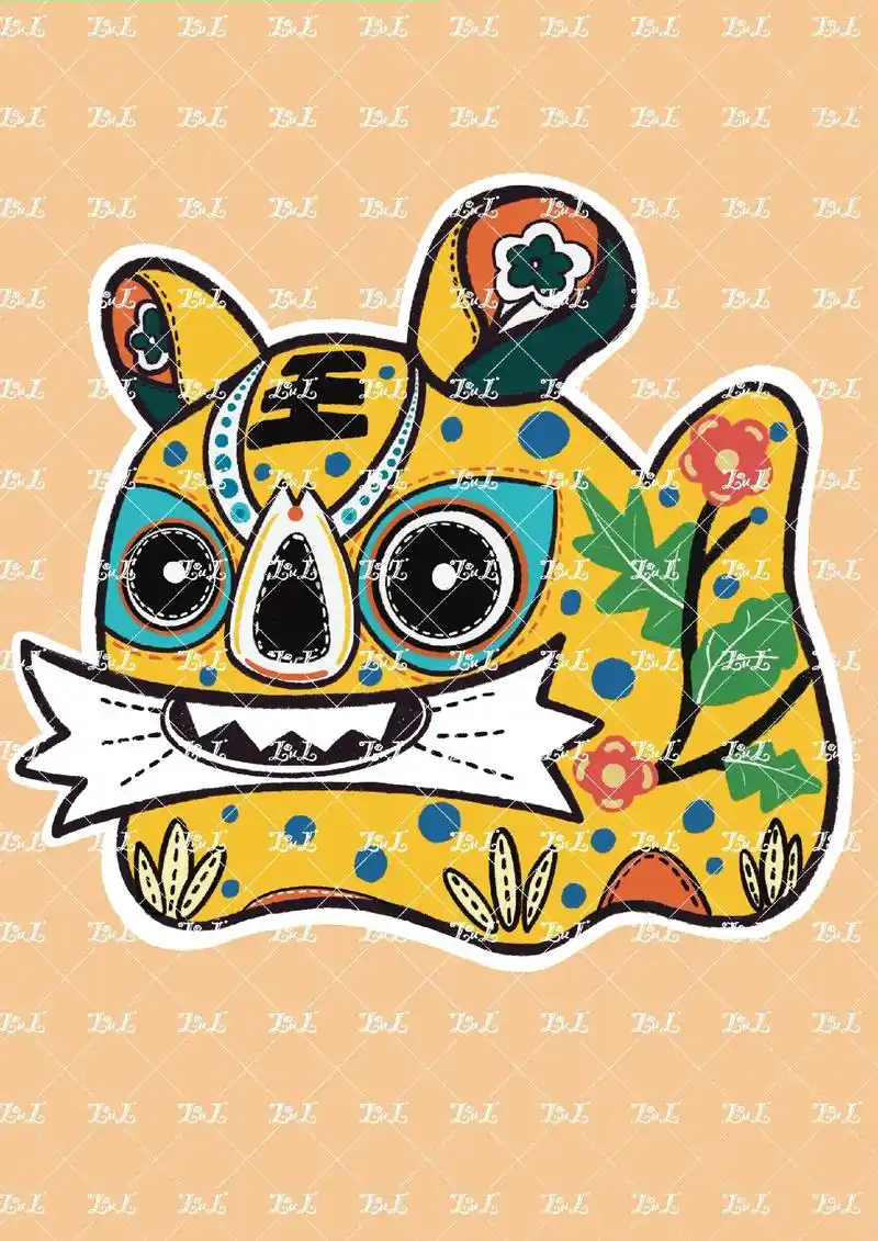 布老虎🐯#画画 - 抖音