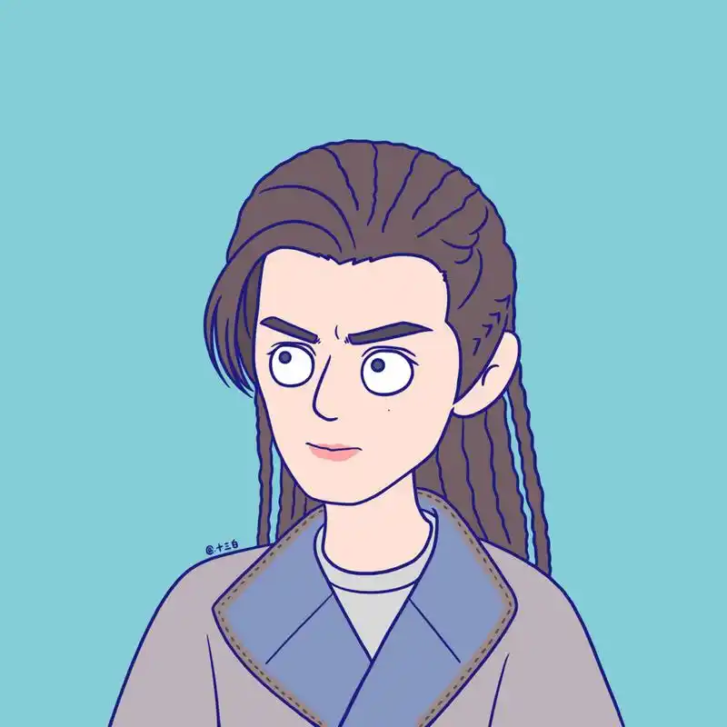 电视剧长歌行,两对情头,卡通漫画角色插画 手绘头像 迪丽热巴 吴磊