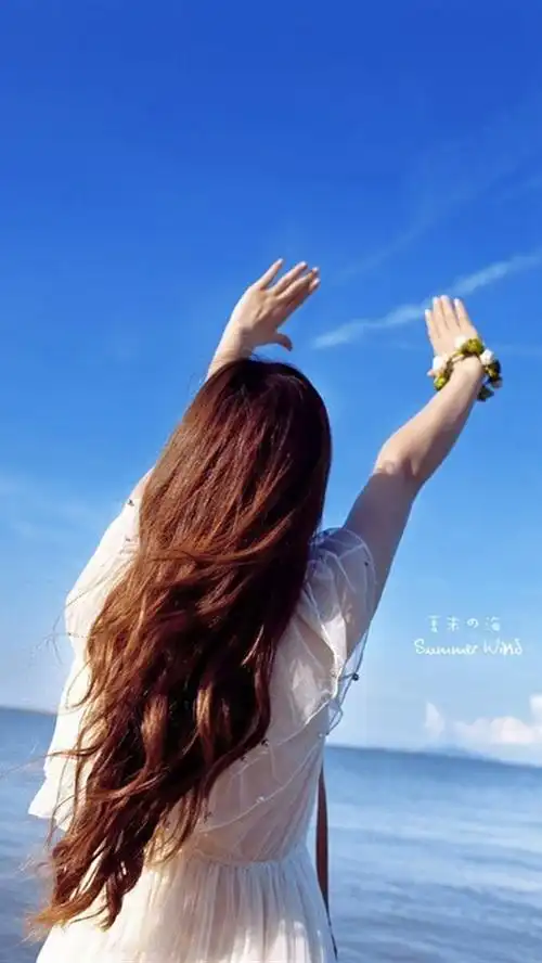 面朝大海「iphone壁纸‐手机壁纸‐可爱‐卡通‐动漫‐平铺‐插画