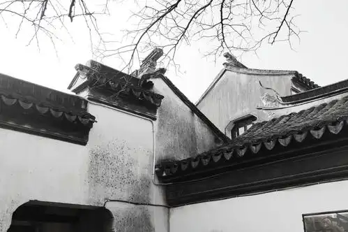 粉墙黛瓦的民舍展示了地域建筑的特色.