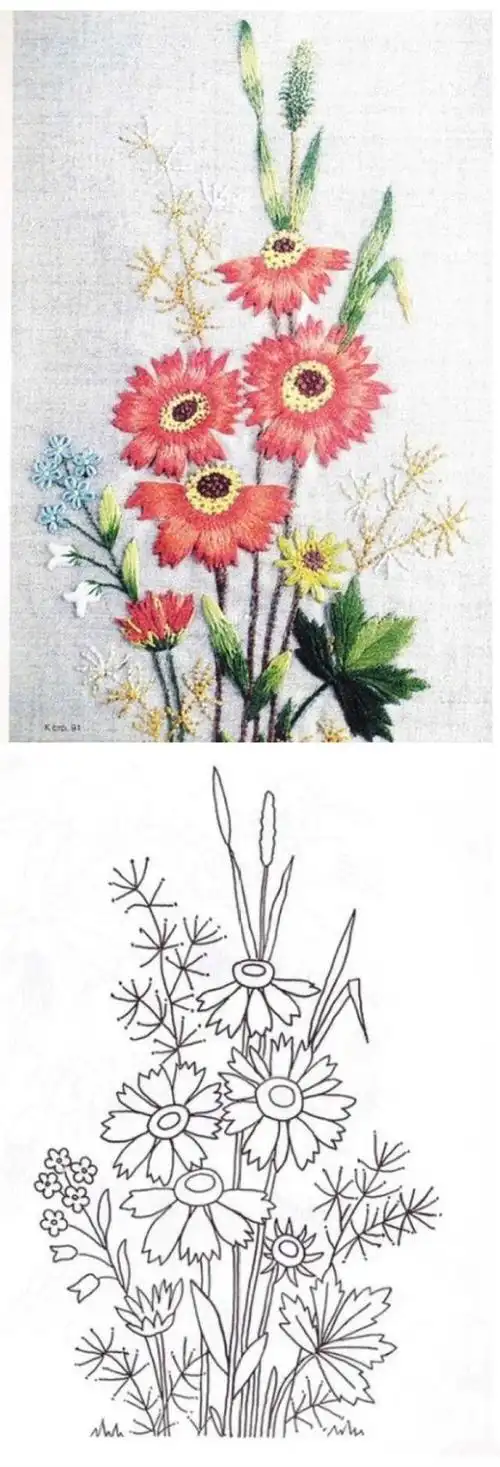 刺绣花样图案简单(最新刺绣图案)