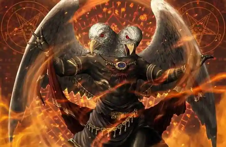 据说,他之所以堕落成恶魔,就是因为在他极度喜爱金钱;在他还侍奉上帝