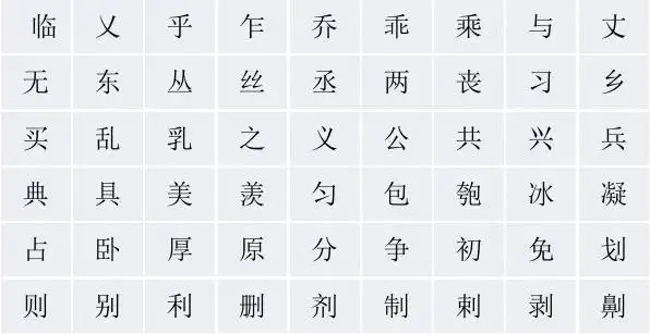 会意字大全