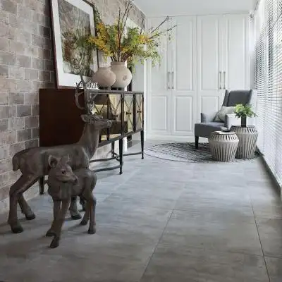 水泥砖600x600仿古砖瓷砖北欧现代工业风复古地砖客厅灰色地板砖