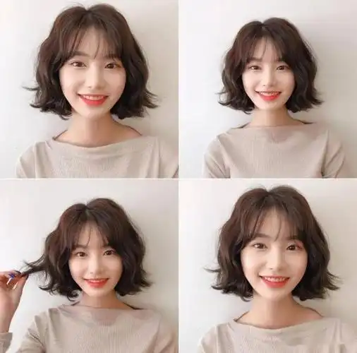 十款减龄短发烫发图片 瘦脸又好打理美翻天 - 女士短发 - 发型站