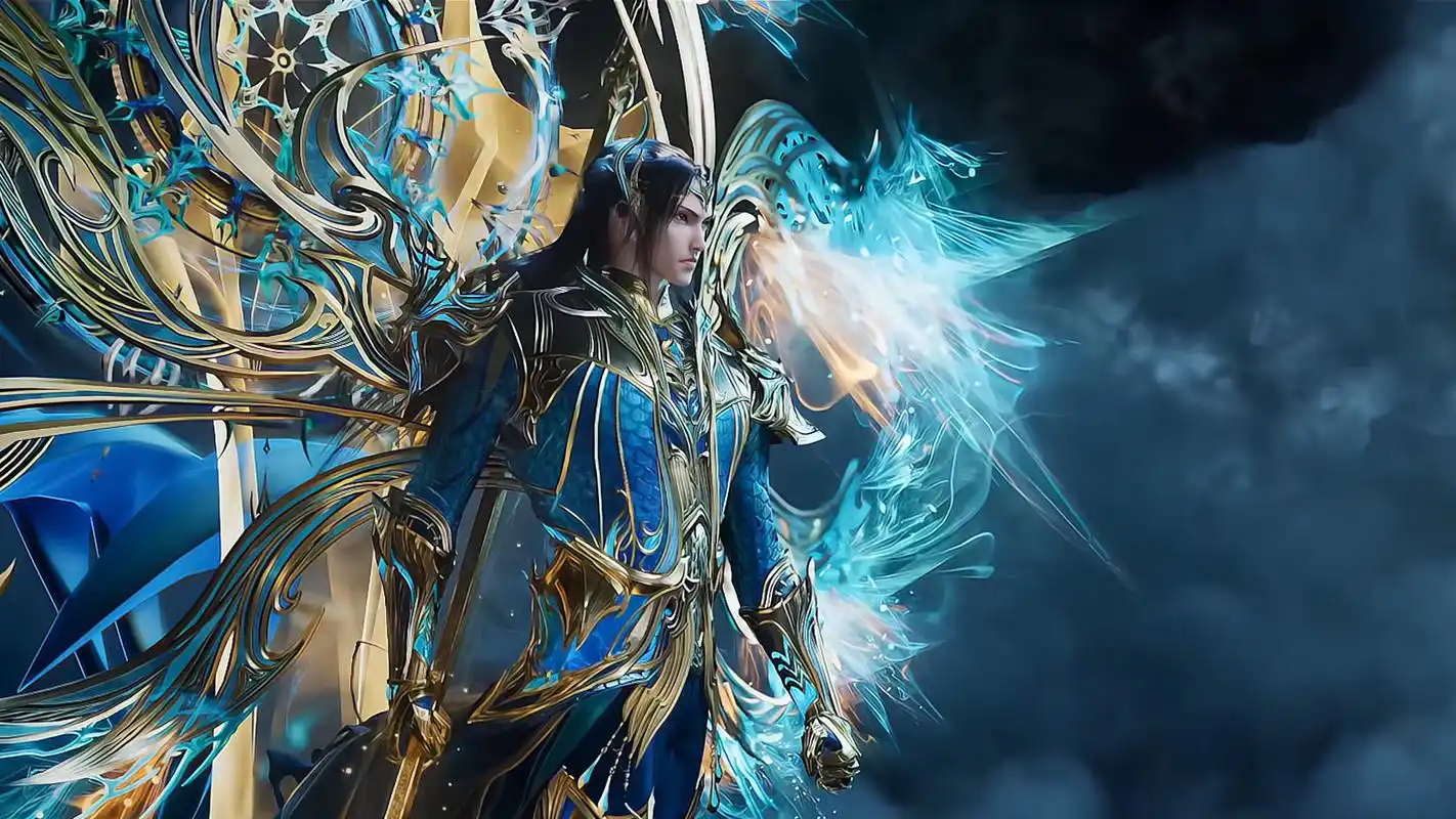 动漫壁纸|《斗罗大陆双神战双神》国漫男神唐三海神高清壁纸