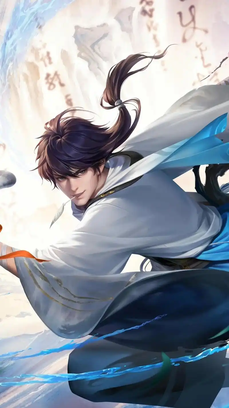 高清壁纸海报李白.李白新皮肤诗剑行高清海报壁纸#李白世冠 # - 抖音