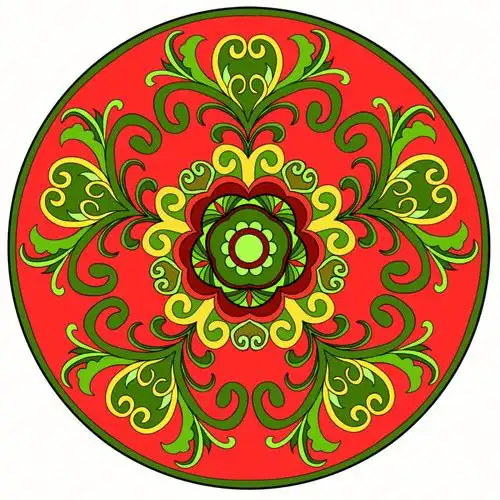 纹样图案设计之圆适合纹样