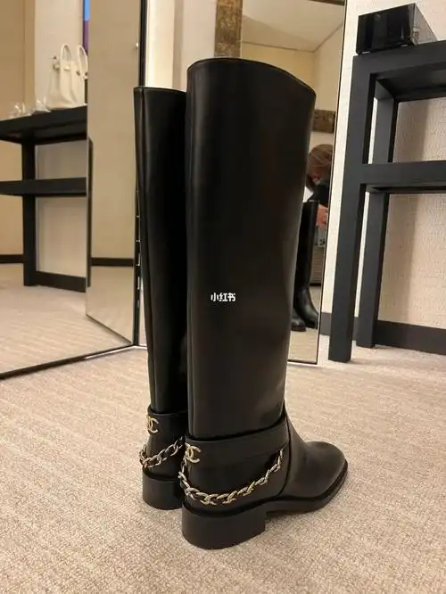 香奈儿22a长筒皮靴