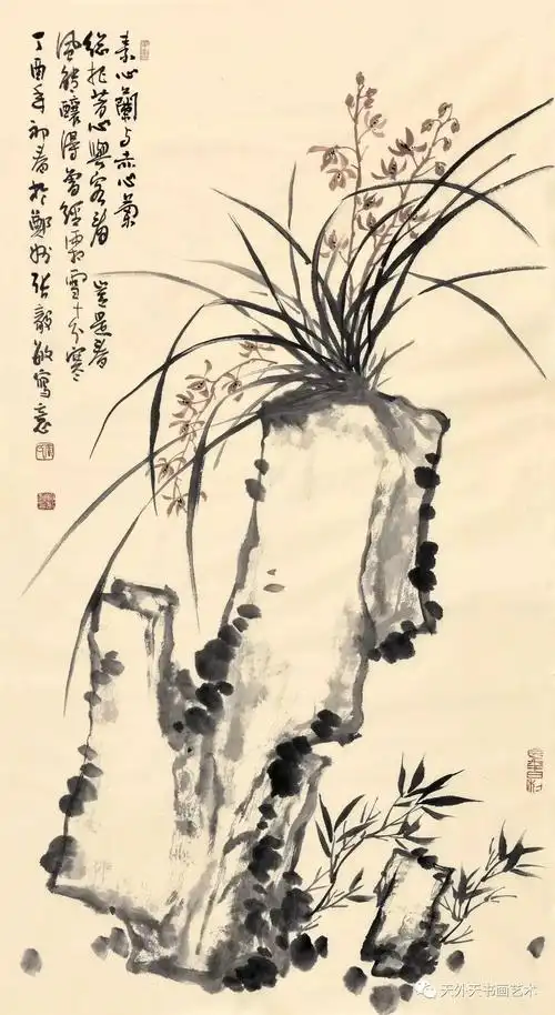 国画名家张毅敏兰花作品欣赏67天外天推荐艺术家系列第457期