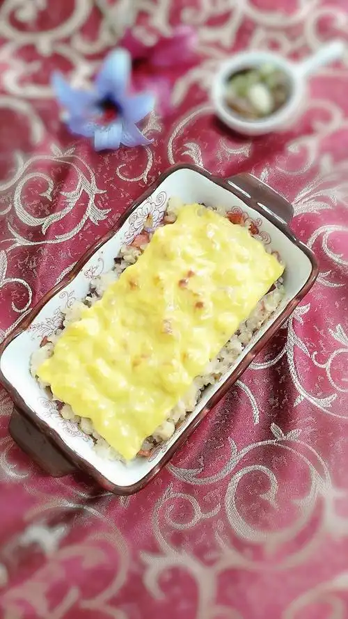 培根芝士焗饭的做法