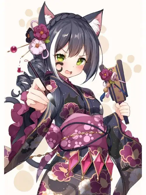 图包16p#二次元  #插画  #动漫  #手机壁纸  #壁纸  #萌图 #猫耳