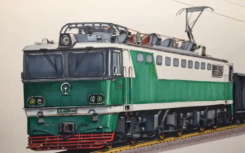 6k型电力机车,手绘设计,是否让你眼前一亮?