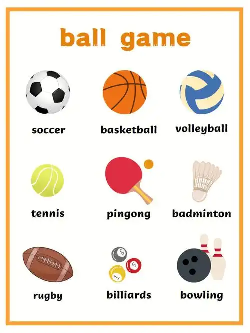 今日单词积累认识球类运动7169