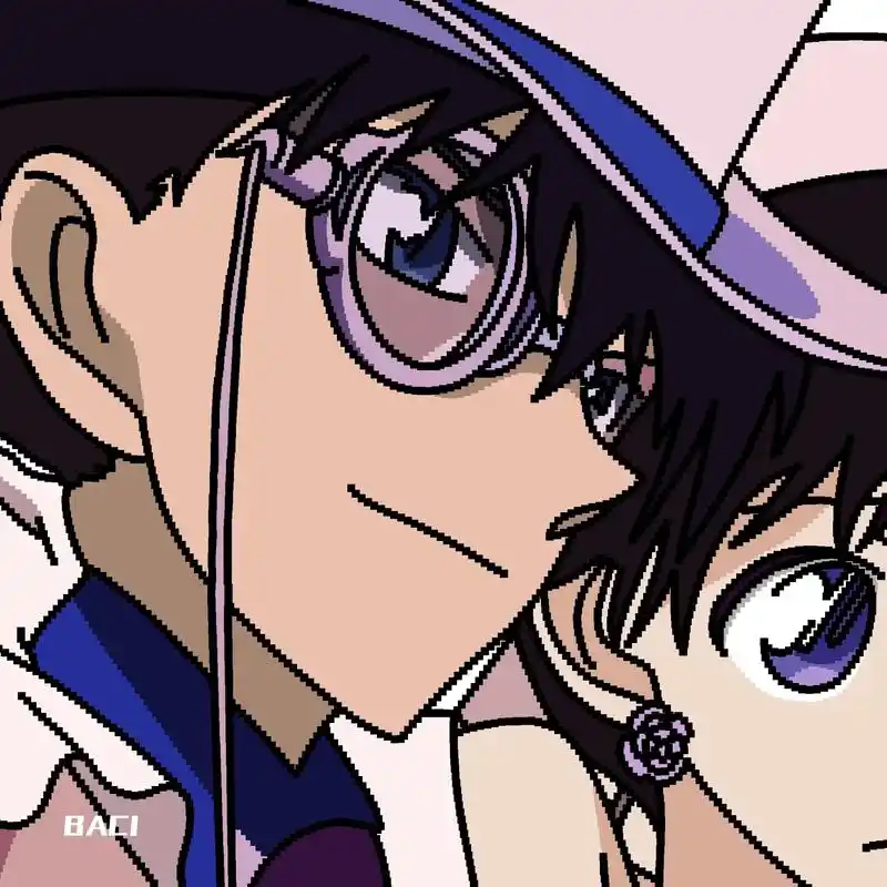 "魔术大师" #名侦探柯南 #怪盗基德 #中森青子 #情侣头 - 抖音