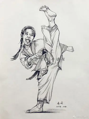 运动健身来一波呀78作者朱丹速写