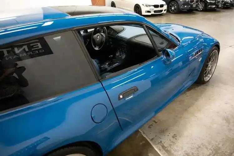 这辆laguna seca blue宝马z3 m coupe累计行驶公里数约53000公里,在