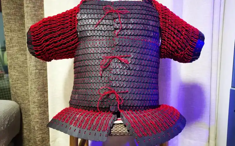 【盔甲复原】手工制作复原一副汉代王级鱼鳞铠甲-part2