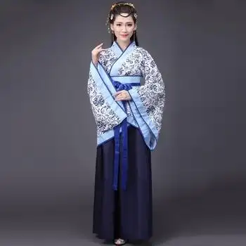 汉代古装服装女贵妃皇后襦裙拖尾汉服仙女成人格格服装曲裾演出服