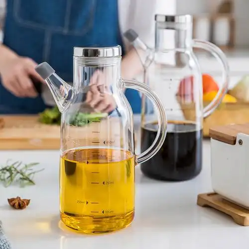 摩登主妇油壶玻璃装油瓶厨房家用橄榄油酱油瓶香油醋壶储油罐油罐