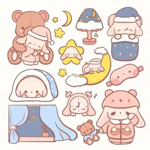 宝贝,祝你好梦#手帐贴纸  #手帐素材  #贴纸