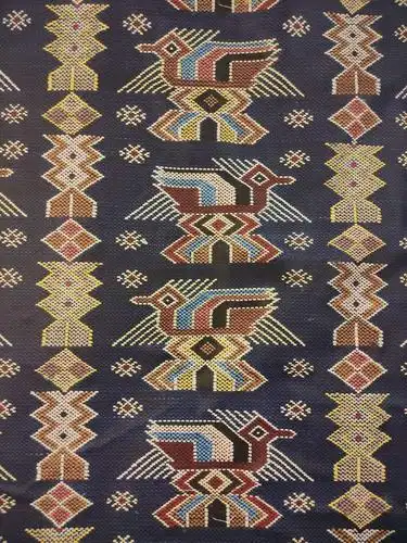 土家图案纹样:主要由西兰卡普构成,西兰卡普又被称为"土家织锦",是