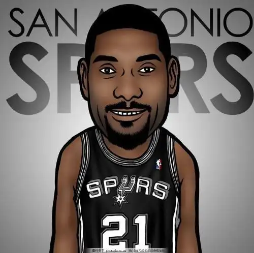 邓肯微笑简笔画