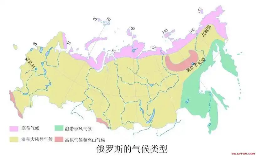 山西政法干警文化综合地理指导俄罗斯地形分析