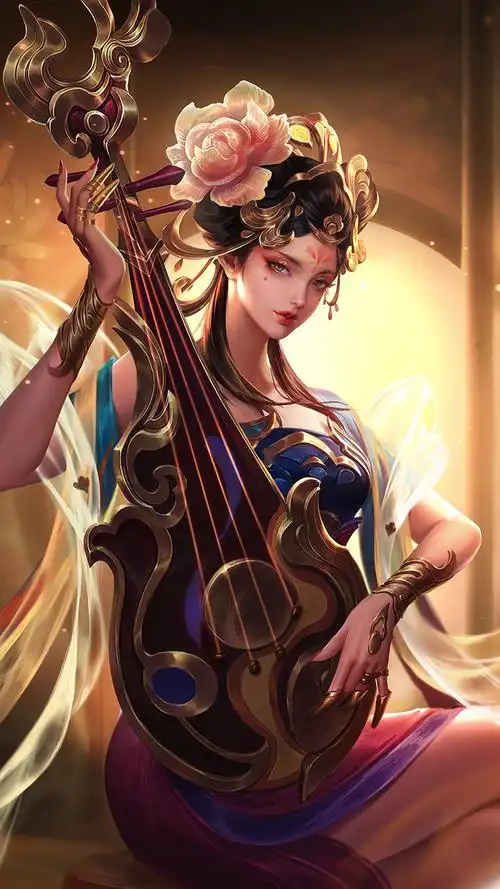 手游王者荣耀杨玉环霓裳曲皮肤手机壁纸王者荣耀杨玉环古风古装