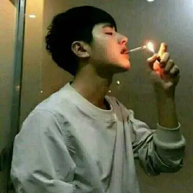 高冷抽烟男头像_qq男生头像_找个性网