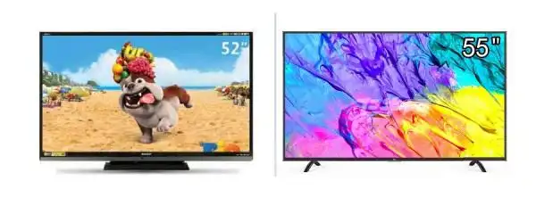 50寸和55寸电视对比长宽各少多少宽6849厘米