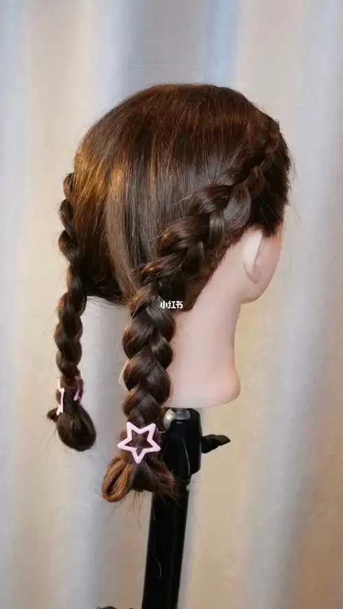 有纹理感的麻花辫编发可爱减龄