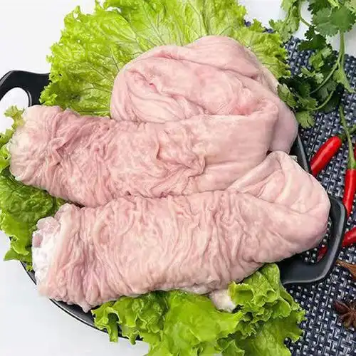 新鲜冷冻土猪大肠头黑猪大肠头干净免洗大肠头肥肠头 新鲜大肠头 免洗